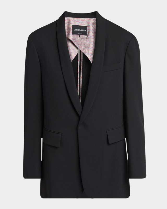 Stretch Wool Relaxed Blazer